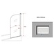 SPA Douchewand voor Bad 80x140 cm helder glas SPA Douchewand voor Bad 80x140 cm helder glas