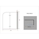 Brize Douchewand vouwdeur voor Bad 120x140 cm helder glas Brize Douchewand vouwdeur voor Bad 120x140 cm helder glas