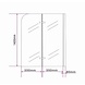Brize Douchewand vouwdeur voor Bad 120x140 cm helder glas Brize Douchewand vouwdeur voor Bad 120x140 cm helder glas