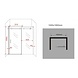 Slide douche schuifdeur nis 100x195 cm 2-delig Slide douche schuifdeur nis 100x195 cm 2-delig