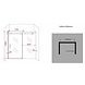 Slide douche schuifdeur voor nis 145-149 x 195 cm Slide douche schuifdeur voor nis 145-149 x 195 cm