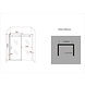 Slide douche schuifdeur voor nis 155-159 x 195 cm Slide douche schuifdeur voor nis 155-159 x 195 cm