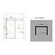 Slide douche schuifdeur nis 110-114x195 cm 2-delig Slide douche schuifdeur nis 110-114x195 cm 2-delig
