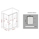 Combi douchecabine zij instap met draaideuren 120x80x195 cm Combi douchecabine zij instap met draaideuren 120x80x195 cm