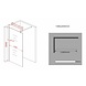 Aqua-Extra Inloopdouche 138 x 200 cm 10 mm helder glas Aqua-Extra Inloopdouche 138 x 200 cm 10 mm helder glas