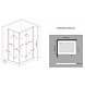 Clip douchecabine met klapdeuren 100x90x195 cm Clip douchecabine met klapdeuren 100x90x195 cm