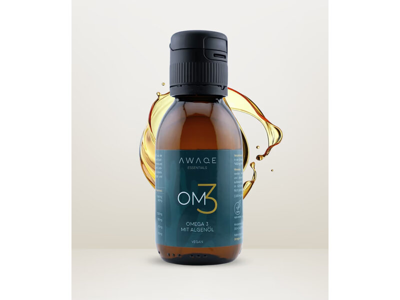 AWAQE OM3 - Veganes Omega-3 Algenöl