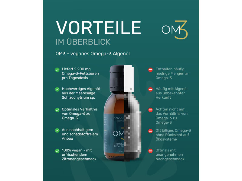 OM3 – Vegan Omega-3 Algae Oil