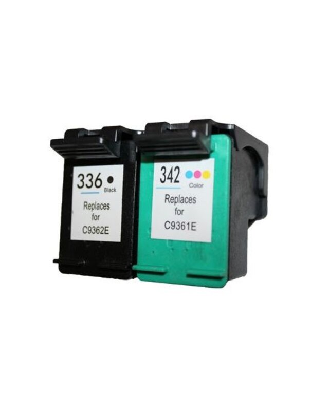 Set 2X alternatief patroon voor Hp 336/342
