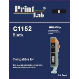 Canon CLI521 zwart met CHIP PRINTLAB C1152 compatibel nieuw