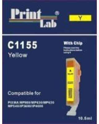 Canon CLI521 yellow met CHIP PRINTLAB C1155 compatibel nieuw