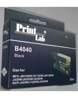 Brother LC1240 1280 BLACK PRINTLAB B4040 30ml compatibel XL