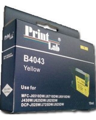 Brother LC1240 1280 YELLOW PRINTLAB B4043 19ml XL compatibel