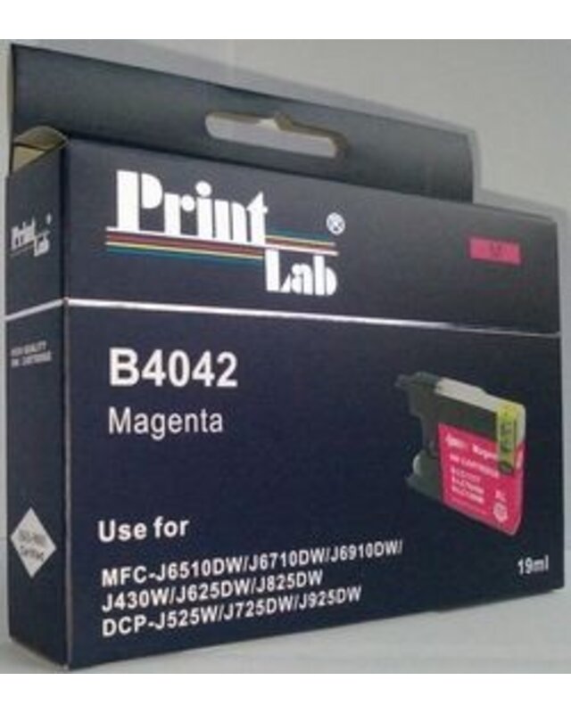 Brother LC1240 1280 MAGENTA PRINTLAB B4042 19ml XL compatibel