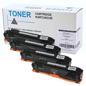 Set 4X alternatief Toner voor Hp 305A Pro 300 Color M351A