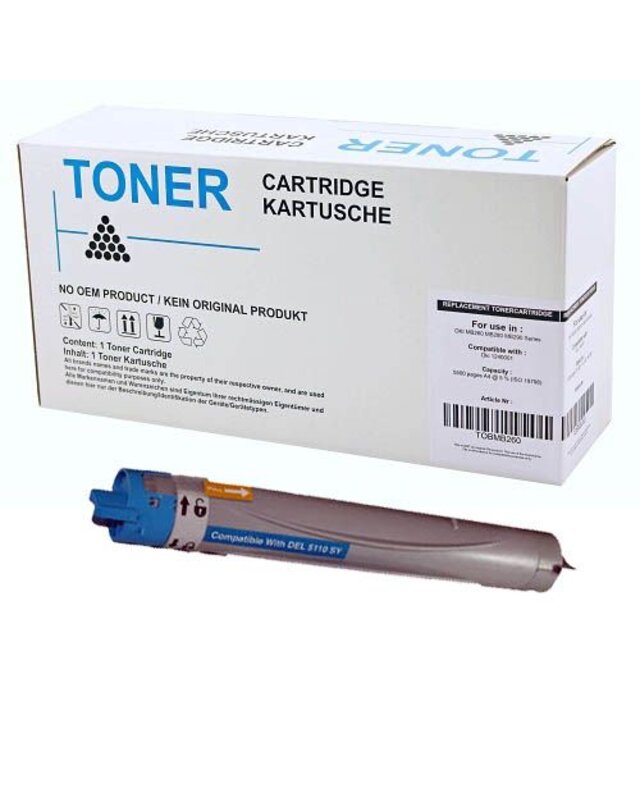 Dell GD900 CYAAN HC compatibel toner voor de 5110 cn nieuw