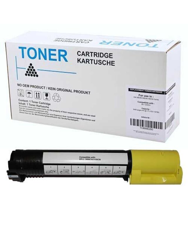 alternatief Toner voor Dell 5100CN geel