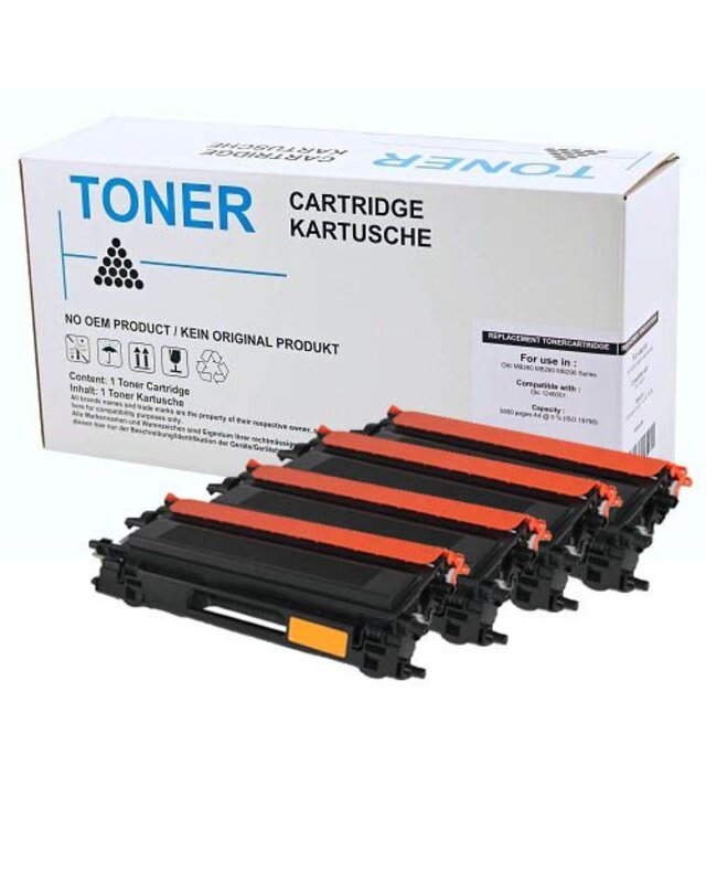 Set 4X alternatief Toner voor Brother Tn135 Dcp9040Cn Hl4040Cn