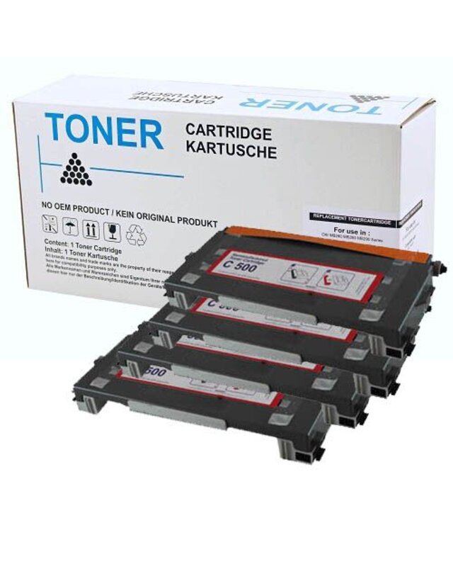 Set 4X alternatief Toner voor Lexmark C500 X500 X502