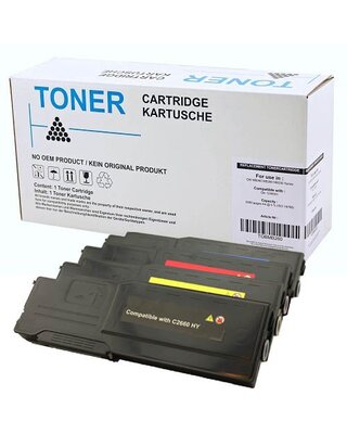 Set 4x XXL alternatief Toner voor Dell C2660 C2665