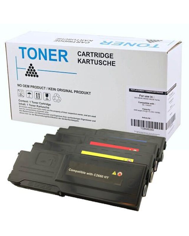 Set 4x XXL alternatief Toner voor Dell C2660 C2665