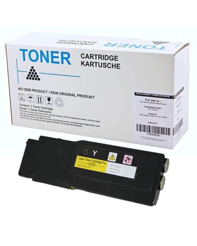 alternatief Toner voor Dell C2660 C2665 geel 4000 paginas