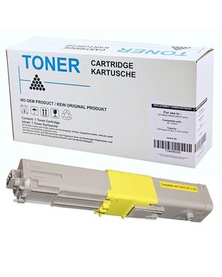 alternatief Toner voor Oki C301 C321 geel