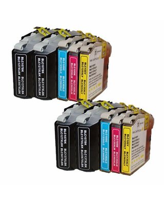 Set 10X alternatief patroon voor Brother Lc127Xl