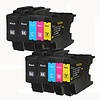 Set 10X alternatief patroon voor Brother Lc1240