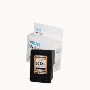 alternatief inkt cartridgee voor Hp 301Xl zwart met niveau-indicator wit Label