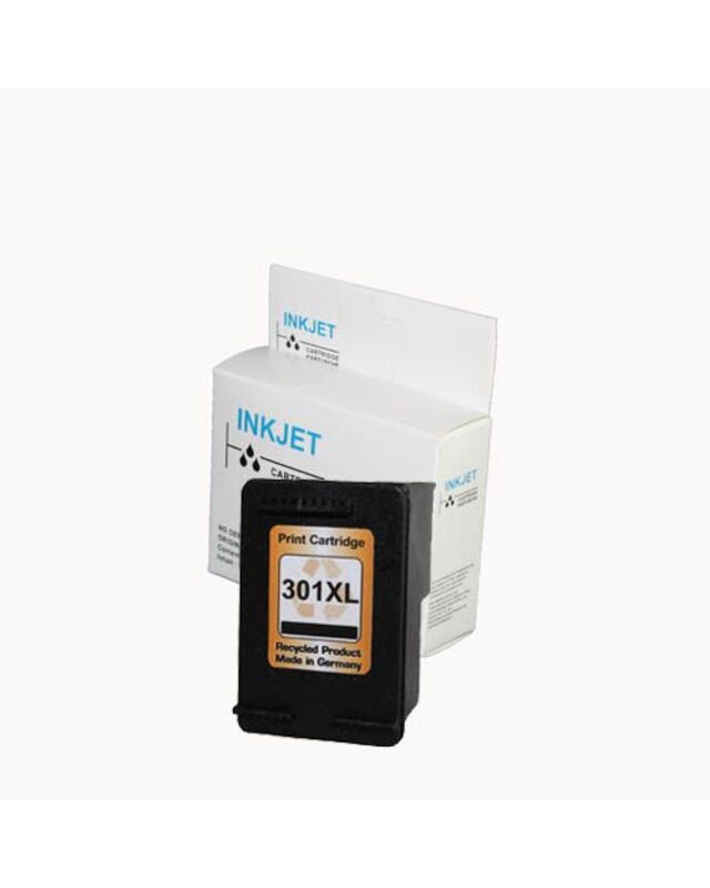 alternatief inkt cartridgee voor Hp 301Xl zwart met niveau-indicator wit Label