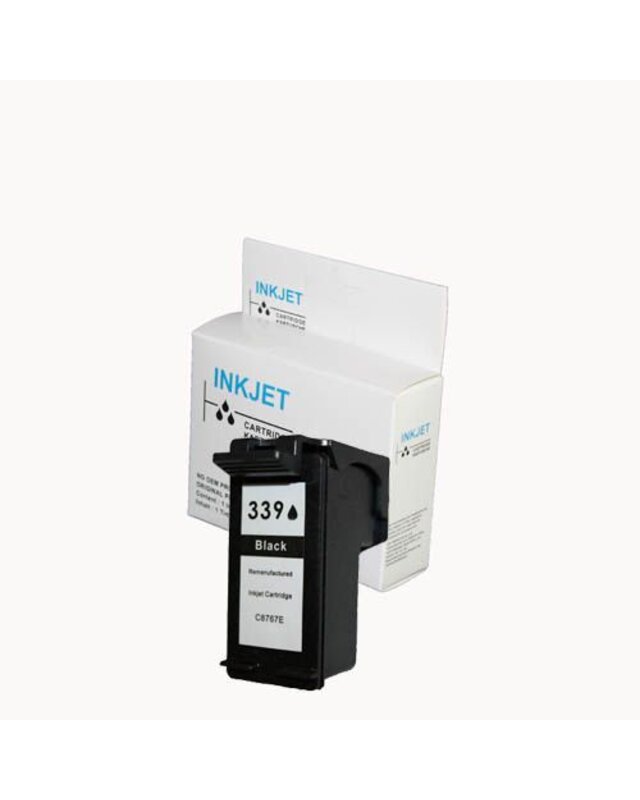 alternatief inkt cartridgee voor Hp 339 zwart wit Label