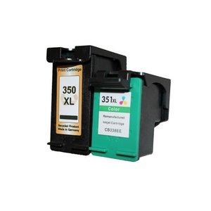 Set 2X alternatief patronen voor Hp 350Xl+351Xl