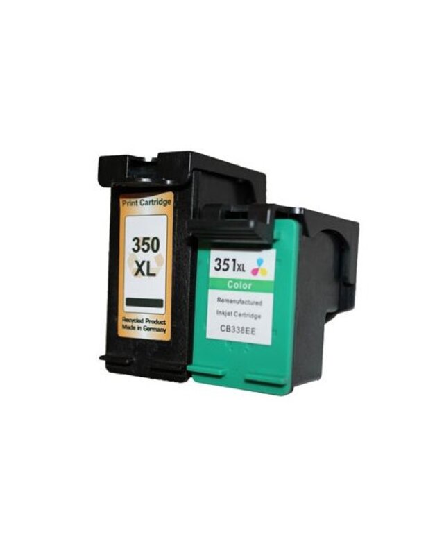 Set 2X alternatief patronen voor Hp 350Xl+351Xl
