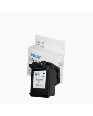 alternatief inkt cartridgee voor Hp 901Xl zwart met niveau-indicator wit Label