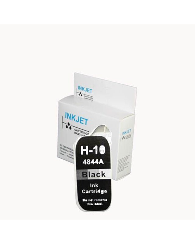 alternatief inkt cartridgee voor Hp 10 Bk C4844A wit Label