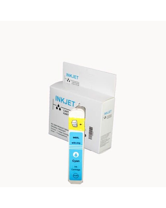 alternatief inkt cartridge voor Hp 940Xl cyan wit Label