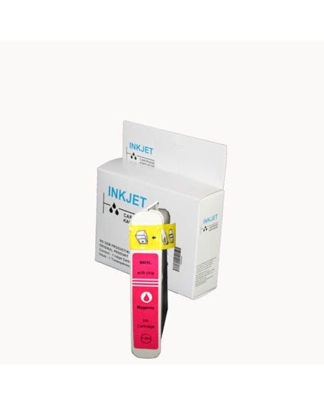 alternatief inkt cartridgee voor Hp 940Xl magenta wit Label