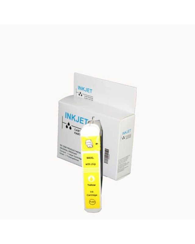 alternatief inkt cartridgee voor Hp 940Xl geel wit Label