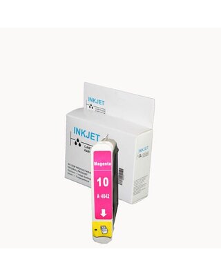 alternatief inkt cartridgee voor Hp 10 magenta wit Label