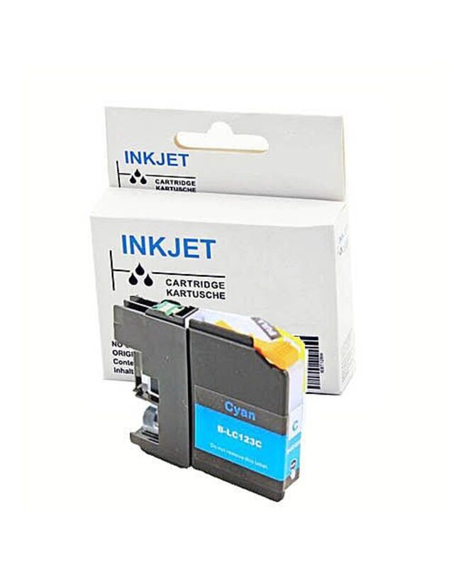 alternatief inkt cartridge voor Brother Lc121xl  Lc123xl  cyan (met chip)