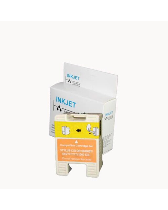 alternatief inkt cartridge compatibel voor Epson T018 gekleurd wit Label