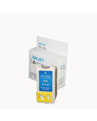 2 STUKS alternatief inkt cartridge compatibel voor Epson T019 zwart wit Label