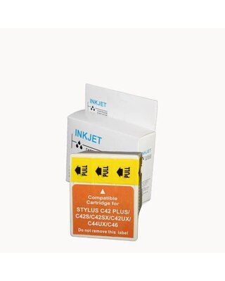 alternatief inkt cartridge compatibel voor Epson T037 gekleurd wit Label