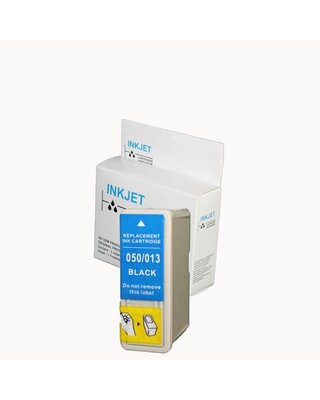 2 stuks alternatief inkt cartridge compatibel voor Epson To501, S020093/S020187/T013 zwart wit Label