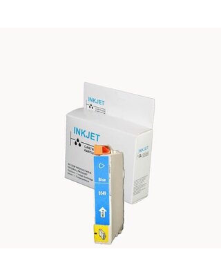 alternatief inkt cartridge compatibel voor Epson T0549 blauw wit Label