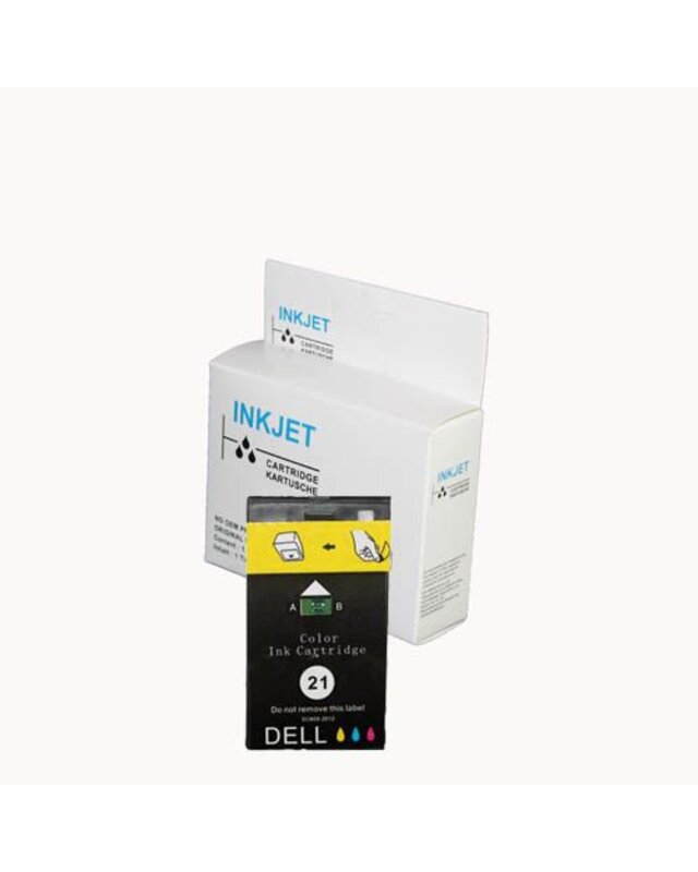 alternatief inkt cartridge voor Dell 21 gekleurd wit Label