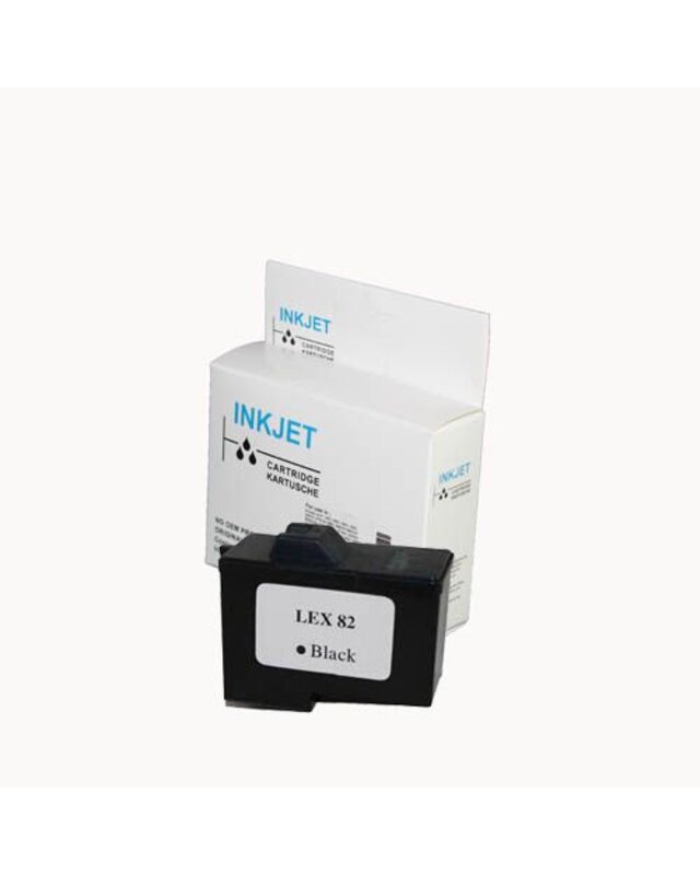 alternatief inkt cartridge voor Lexmark 82 zwart wit Label