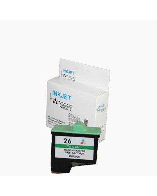 alternatief inkt cartridge voor Lexmark 26 / 27 / Dell T530 wit Label