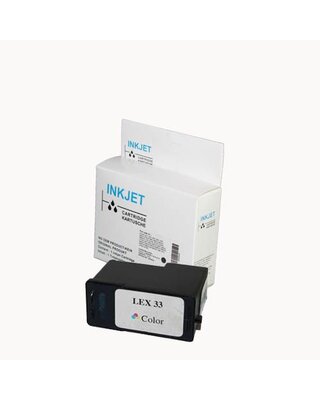 alternatief inkt cartridge voor Lexmark 33 Colour wit Label